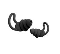Auriselle 1 Paire de Bouchons D'Oreilles Spirale Sommeil Silicone Protection Auditive RéUtilisable avec RéDuction Du Bruit 37 Db Bouchons d'Oreilles Souples pour Le Travail Dormir et Concert, Noir