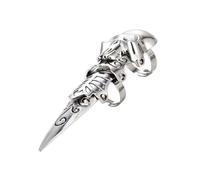 Auriselle Bague Homme Flexible Trois Pièces Réglable Tête de Mort Runes Vintage Viking Rétro Bague Ouverte Pouce Gothique Bijoux Cadeaux pour Homme Garçon Père