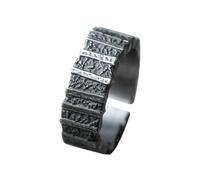 Auriselle Bague pour homme Réglable Clôture structurée Vintage Viking Rétro Bague ouverte Bague de pouce Gothique Punk Bijoux Cadeaux pour hommes Garçons Père