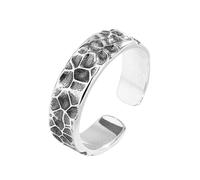Auriselle Bague pour Homme Réglable Géométrique Craquelé Vintage Viking Rétro Bague Ouverte Pouce Gothique Bijoux Cadeaux pour Homme Garçon Père