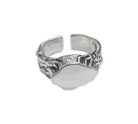 Auriselle Bague pour homme Réglable Météorite géométrique Vintage Viking Rétro Bague ouverte Bague de pouce Gothique Punk Bijoux Cadeaux pour hommes Garçons Père