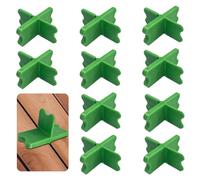 AURIVEE 10 Pièces Espaceurs pour Lames de Terrasse, 4 Épaisseurs (0.16, 0.32, 0.48, 0.64 cm), Outil de Cales en Plastique ABS pour Decking Composite, Vert