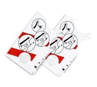 AURIVEE Carte à Tiques 2 Pièces, Extracteur Médical avec Loupe pour Humains, Chiens & Chats, Élimination Rapide et Sûre des Tiques