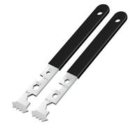 AURIVEE Extracteur de Pavé 2-en-1, Set de 2 Pièces avec Clé Hex | Outil de Levage à Double Articulation, Rainure à Micro-Dents et Poignée Anti-Dérapante pour Enlever Pavés, Briques et Serrer Écrous