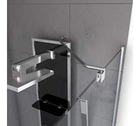 Barre de fixation murale d'angle en inox pour Parma 2 - 55 cm AURLANE