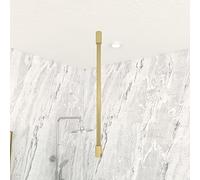 AURLANE Barre de Fixation Plafond recoupable Finition Or Dore Brosse pour paroi de Douche Freedom 2 Gold