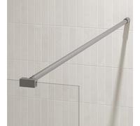 Barre de fixation recoupable pour douche a l'italienne - Barre droite 100 cm fixation murale