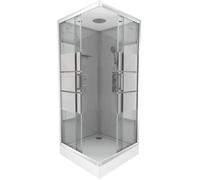 Cabine de douche Grey River II Square - 90 x 215 cm AURLANE