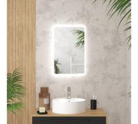 AURLANE Miroir Salle de Bain avec eclairage LED - 40x60cm - GO LED