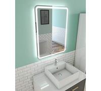 AURLANE Miroir Salle de Bain LED Auto-éclairant Window 60x80cm