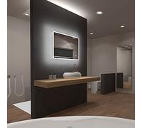 AURLANE Miroir Salle de Bain LED rectangulaire Auto-éclairant 80x70cm - Ulysse LED 80