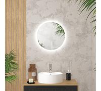 AURLANE Miroir Salle de Bain Rond avec eclairage LED - Diamètre 50cm - GO LED