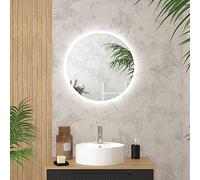AURLANE Miroir Salle de Bain Rond avec eclairage LED - Diamètre 60cm - GO LED