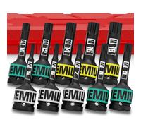 Aurlloct Douilles à Impact XZN 1/2’’, Jeu de 10 Douille Embout XZN, M5 - M18 XZN à Choc, Convient pour Les Bricoleurs, Voitures, Vélos et Outils Ménagers pour la Réparation