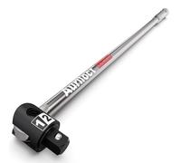 Aurlloct Poignée Articulée 1/2", Barre de Force de 60 cm Robuste e Force avec Tête Flexible 250°, Manche Articulée avec Bille de Détente à Ressort, pour Réparations Auto et Atelier