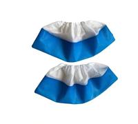 AURMOO 100 Pièces Couvre-chaussures, CPE+PP Couvre-chaussures Jetables, Couvre Chaussures, Surchaussures Jetables, Sur Chaussure, Antidérapants, Imperméables, Bleu