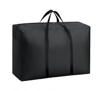 AURMOO Sac de Rangement pour Coussins 150l, Housse de Rangement, 1 Pièce Housse de Coussin, 420D polyester enduit Oxford Tissu Coussins de Jardin, Sac de Rangement (L100xW27xH56cm,Noir)