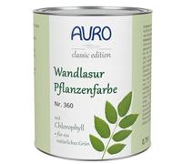 AURO Lasure murale végétale, Blattgrün - No. 360-61 - 0,75 Litre