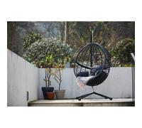 Auroa fauteuil suspendu en résine tressée noir