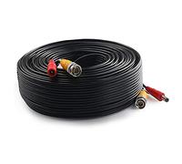 Auroh Câble d'alimentation vidéo BNC 2 en 1 pour caméra de surveillance HD et système DVR Noir 5 m - 40 m