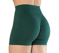 AUROLA Camo Collection Short d'entraînement pour Femme Logo Subtil sans Couture Scrunch Gym Yoga Running Short Actif