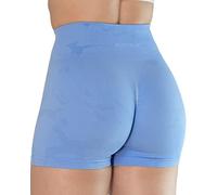 AUROLA Camo Collection Short d'entraînement pour Femme Logo Subtil sans Couture Scrunch Gym Yoga Running Short Actif