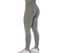 AUROLA Dream Collection Legging d'entraînement pour Femme Taille Haute sans Couture Scrunch athlétique Course Gym Fitness, Gris Ultime, Taille M