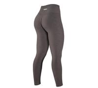AUROLA Legging d'entraînement pour Femme - Collants froissés sans Couture - Contrôle du Ventre - Gym Fitness - Sport - Pantalon de Yoga Actif, Moka, Taille S