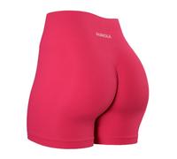AUROLA Leggings d'entraînement avec contrôle du Ventre, résistants aux Squats, côtelés, épais, sans Couture, froncés, pour Femmes, Sorbet Framboise, Taille S