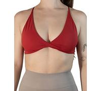 AUROLA Soutien-Gorge de Sport pour Femme - Dos Nu - avec Bretelles - pour Le Yoga, la Course à Pied, Le Yoga, Rouge, S