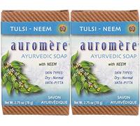 Auromere Ayurvédic Tulsi Neem Bar Savon - 675 oz Lot de 2 (image peut varier)