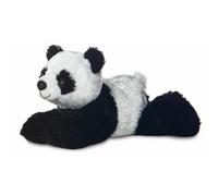 Aurora, 12756, Mini Flopsie Mei Mei Le Panda 20 cm, Peluche, Noir et Blanc