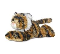 Aurora, 12758, Mini Flopsie Tigre, 20 cm, Peluche, Marron