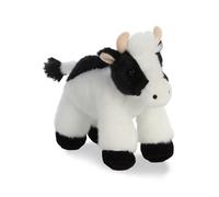 Aurora, 12766, Mini Flopsie Vache, 20 cm, Peluche, Noir et Blanc