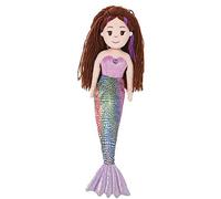 Aurora, 13348, Sea Sparkles Sirène Pearl, 46 cm, Peluche, Rose