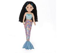 Aurora, 13349, Sea Sparkles Sirène Aqua, 46 cm, Peluche, Bleu