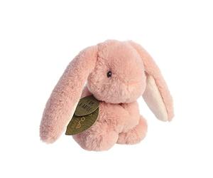 Aurora, 23330, ebba Baby Eco Brenna Lapin hochet, 15cm, Peluche éco-responsable, rose