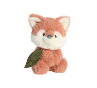 Aurora, 23365, Ebba Baby Eco Francis Renard hochet, 15cm, Peluche éco-Responsable, Brun