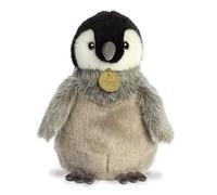 Aurora, 26470, MiYoni Bébé Manchot Empereur, 23cm,Peluche éco-Responsable, Gris