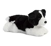 Aurora, 31566, Flopsies Le Border Collie, 30cm, Peluche, Noir and Blanc