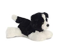 Aurora, 31717, Mini Flopsie Cami Le Border Collie, 20 cm, Peluche, Noir & Blanc, Noir Et Blanc