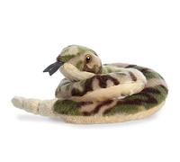 Aurora, 31839, Mini Flopsie Slick Serpent, 23cm, Peluche éco-Responsable, Vert & Marron