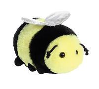 Aurora, 31858, Mini Flopsie Beeswax Biene, 20,5cm Plüschtier écologique, Schwarz & Gelb