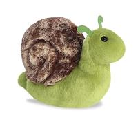 Aurora, 31859, Mini Flopsie Slow Schnecke, 20,5cm, Plante écologique, Grün & Braun