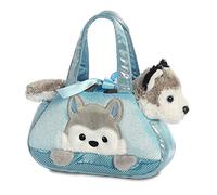 Aurora, 32789, Fancy Pal, Peek-A-Boo Husky Dog, 8In, Peluche, Bleue and Grise