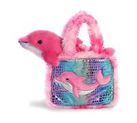 Aurora, 32824, Fancy Pal, Dolphin, 8In, Peluche, Rose and Bleue