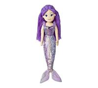 Aurora, 33065, Sea Sparkles Sirène Daphne, 46 cm, Peluche, Violet