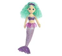 Aurora, 33204, Sea Shimmers Alexa la Sirène, 46 cm, Peluche, (Aqua, Rose, Violet, Peche)
