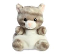 Aurora World Peluche Palm Pals Silver Chat 33614 – 13 cm, Gris et blanc