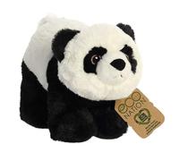 Aurora, 35012, Eco Nation, Panda, 23 cm, Peluche, Noir & Blanc